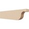 Ekena Millwork 2in. W x 4in. H x 16in. L Del Monte Woodgrain TimberThane Rafter Tail, Primed Tan RFTUR02X04X16DELRCPR - alternate 1